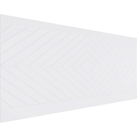 Ekena Millwork 44"H x 94 1/2"W Nuevo PVC Wainscot Paneling Kit WPK44X94NUV